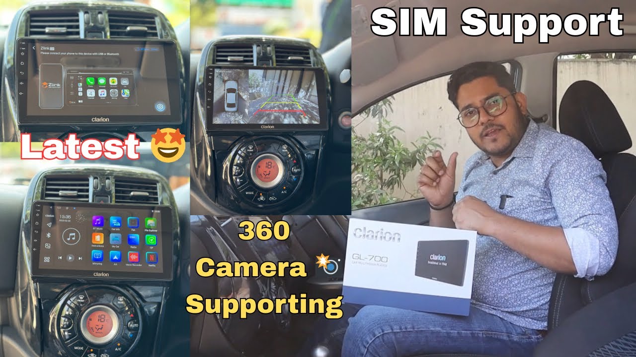 Stereo with SIM Clarion India 🇮🇳 || 360 Camera with Inbuilt SIM Stereo || Clarion GL-700 Review 🤩
