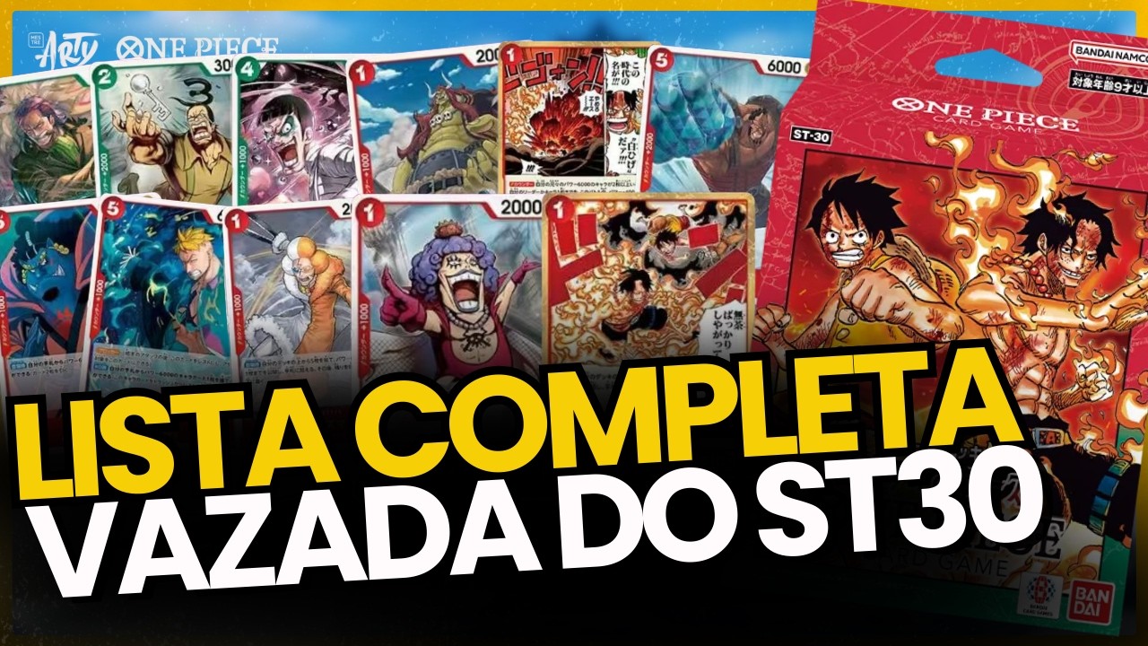 [REVELADO] Decklist Completa ST-30 Luffy & Ace: O Líder de 6000 de Poder e 4 de vida!🔥