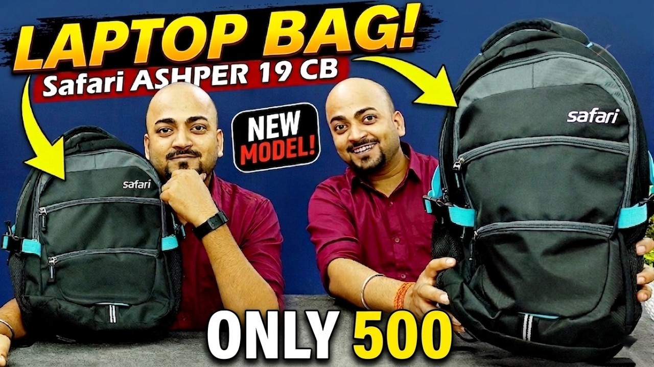 Safari Laptop Backpack ASHPER 19 CB // Laptop Bag // Safari Bag // Best Laptop Bag // Official Bag