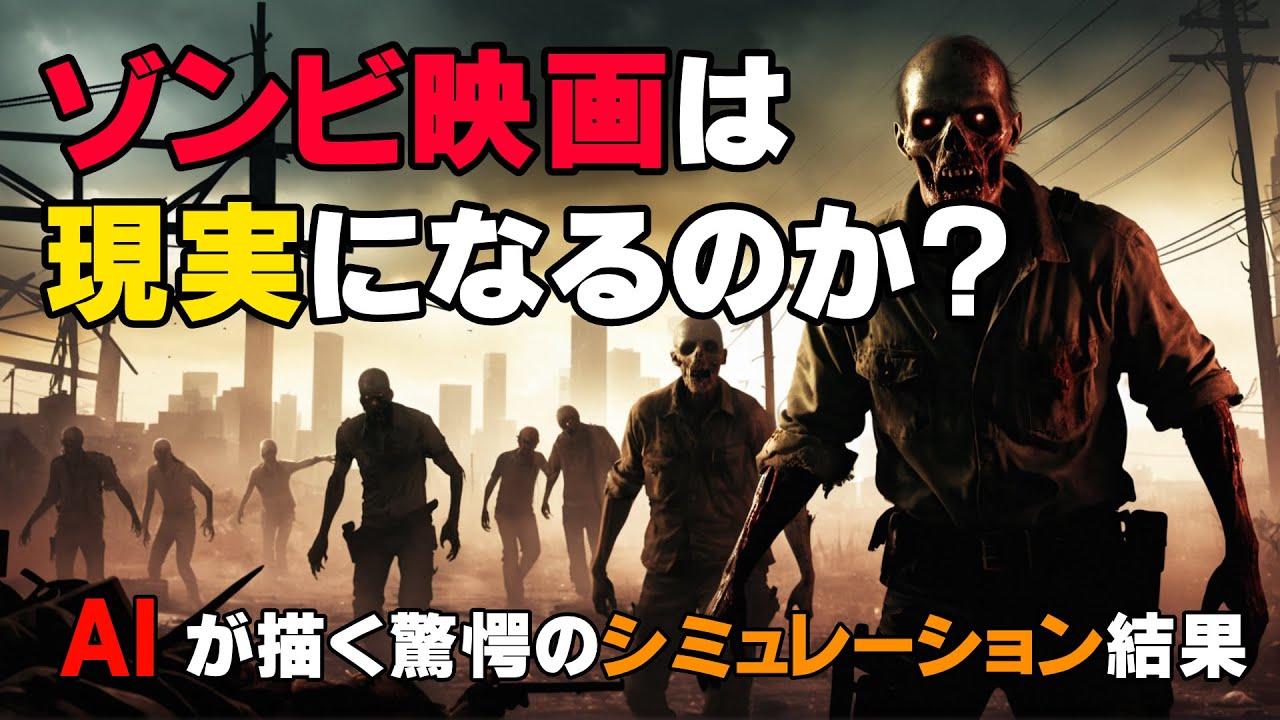 ゾンビ映画は現実になるのか？ AIが描く驚愕のシミュレーション結果