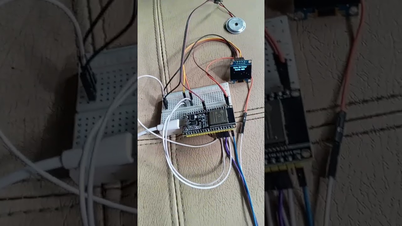 Happy birthday wish with Esp32 #arduinoproject #arduino #diy #esp32