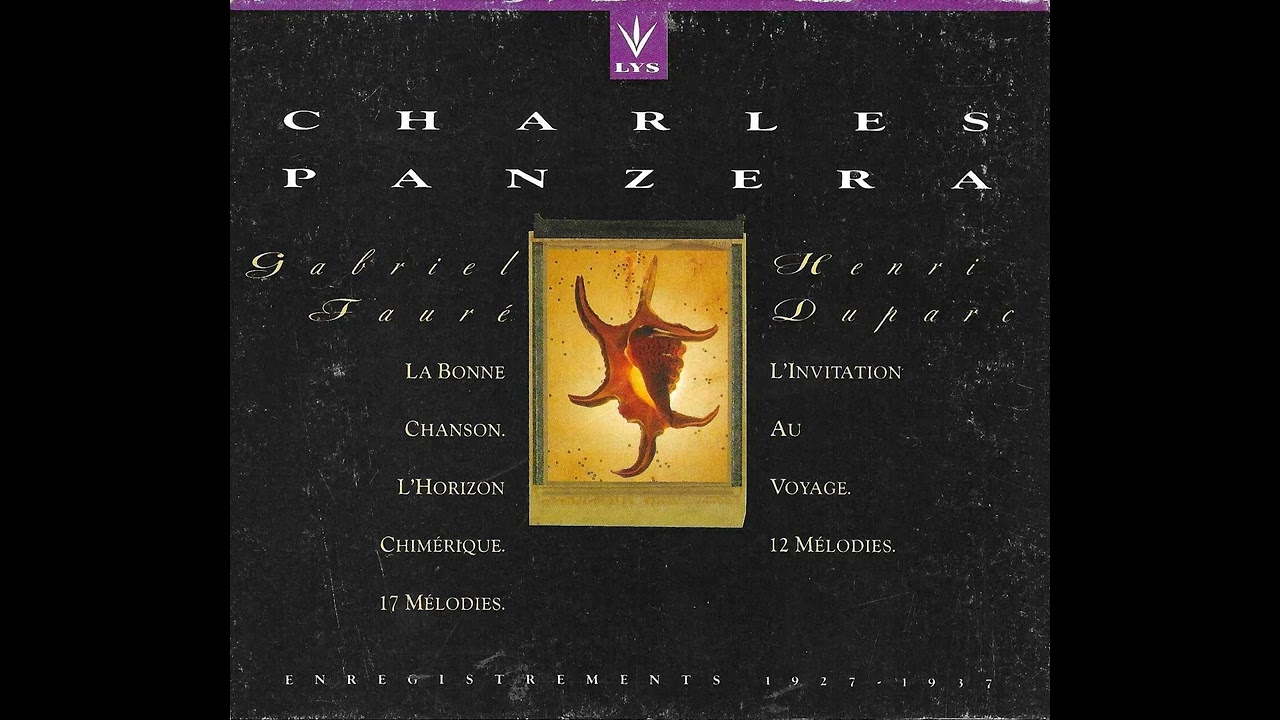 Charles Panzéra sings Phidylé (with orchestra)