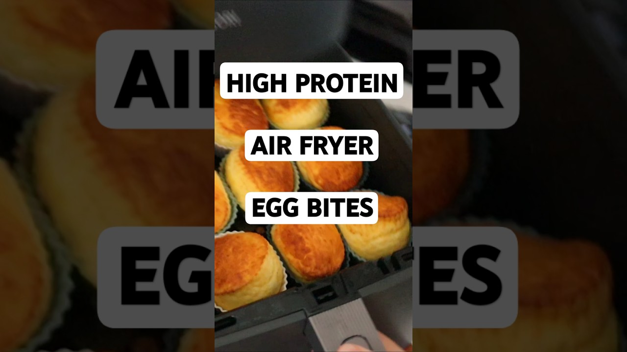 Viral HIGH PROTEIN Egg Bites in the AIR FRYER