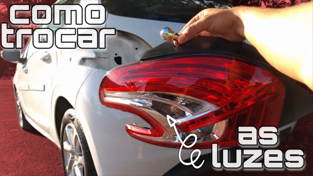 como trocar as lâmpadas da lanterna ré freio e seta /pisca peugeot 208 e suv 2008  |  canal Car Play