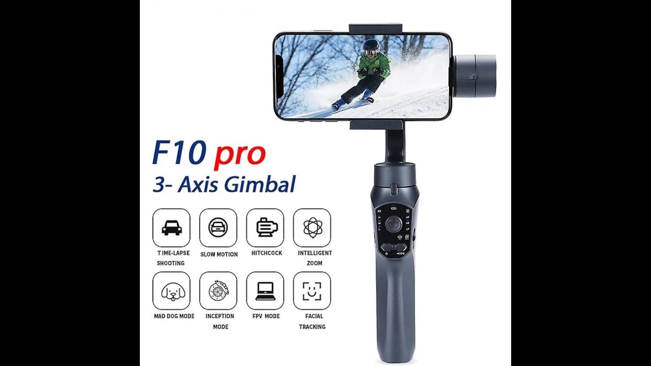 F10 Pro Smartphone Gimbal Review | 3-Axis Stabilizer with Face Tracking &  for iPhone & Android