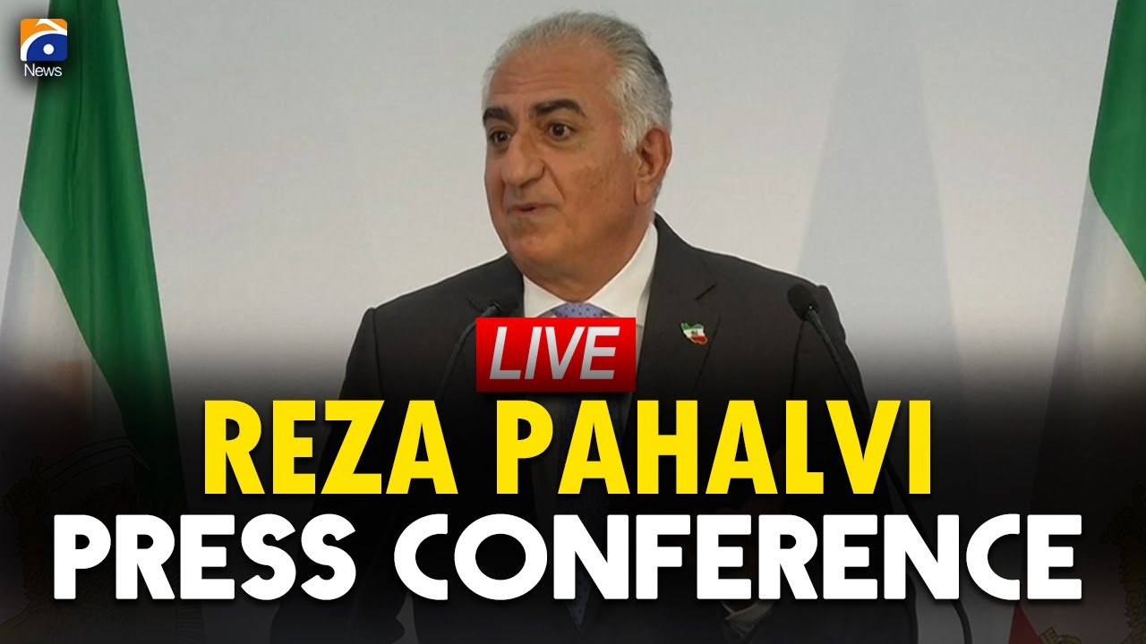 🔴 LIVE: 𝗥𝗲𝘇𝗮 𝗣𝗮𝗵𝗹𝗮𝘃𝗶 𝗔𝗱𝗱𝗿𝗲𝘀𝘀𝗲𝘀 𝗜𝗻𝘁𝗲𝗿𝗻𝗮𝘁𝗶𝗼𝗻𝗮𝗹 𝗠𝗲𝗱𝗶𝗮 | Iran Crisis Response | Geo News English
