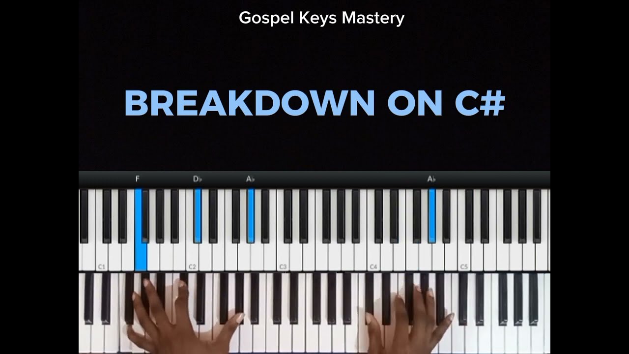 Sweet Chords Breakdown on C# || Piano fills and runs
