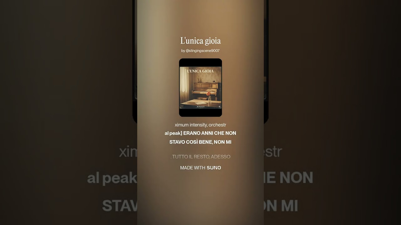 L'unica gioia