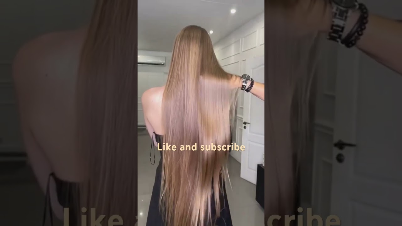 Very long hair #blonde #hairlength #longhair
