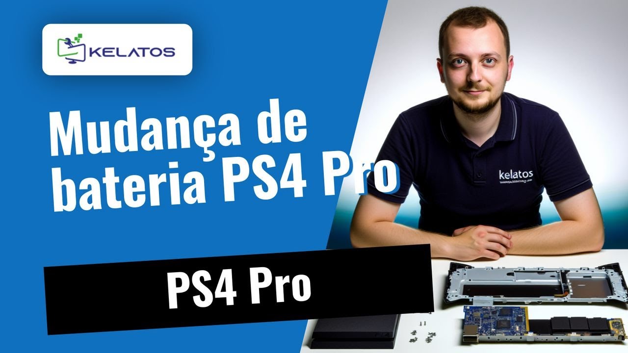 A bateria do seu PS4 Pro não carrega? 🔋 Mudança de bateria