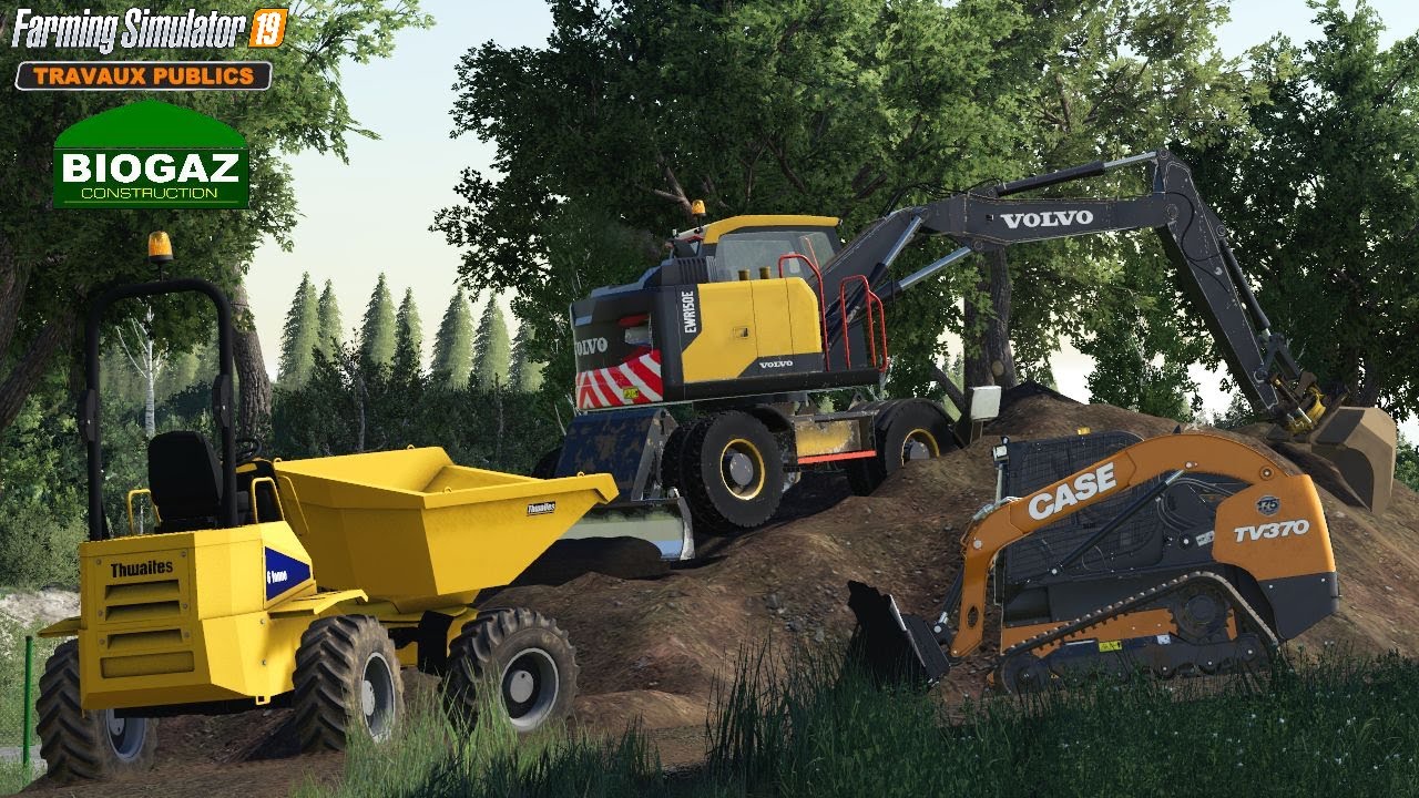 Terrassement BIOGAZ Chantier #Geiselsberg | Farming Simulator 19