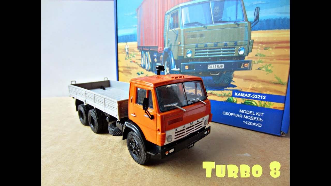 КамАЗ 53212 контейнеровоз от AVD Models (сборная модель 1:43)Kamaz 53212 AVD models