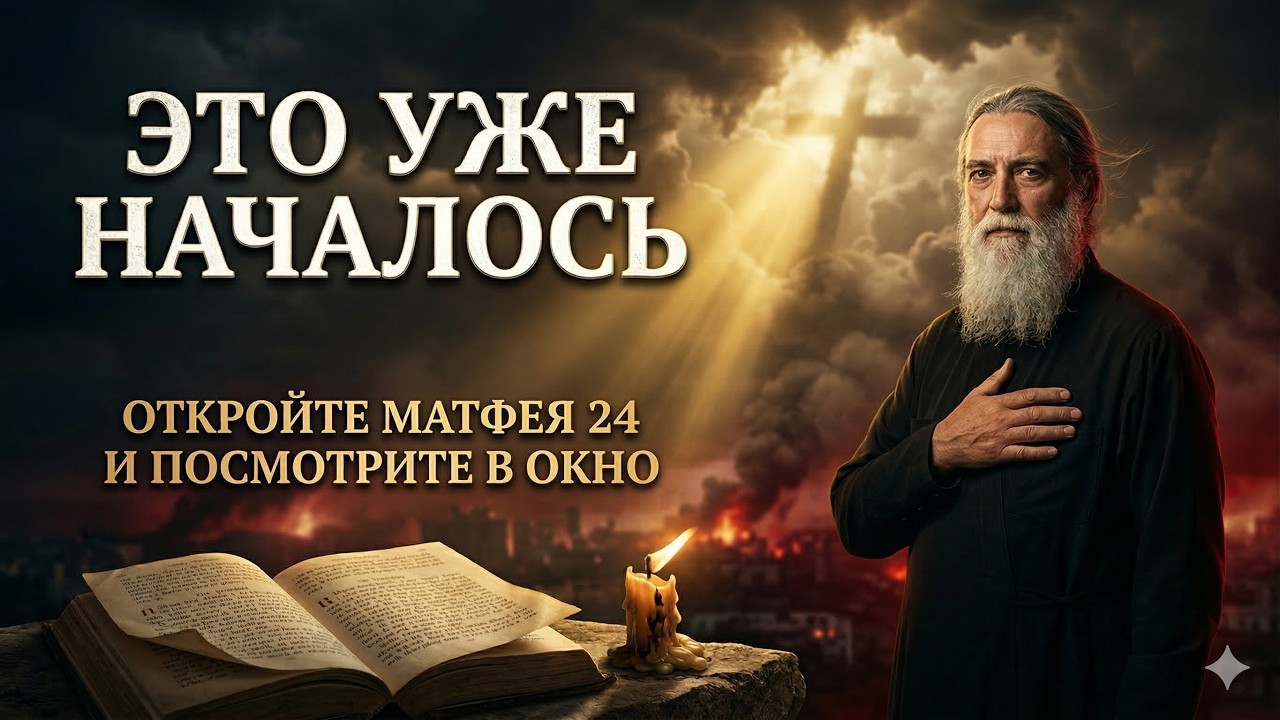Это пророчество сбывается прямо сейчас! Откройте Евангелие от Матфея и посмотрите в окно...
