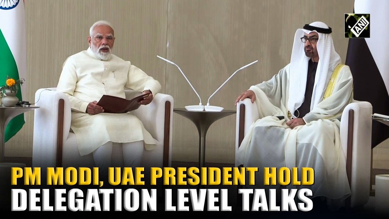 PM Modi, UAE President Sheikh Mohammed bin Zayed Al Nahyan hold delegation-level talks in Abu Dhabi