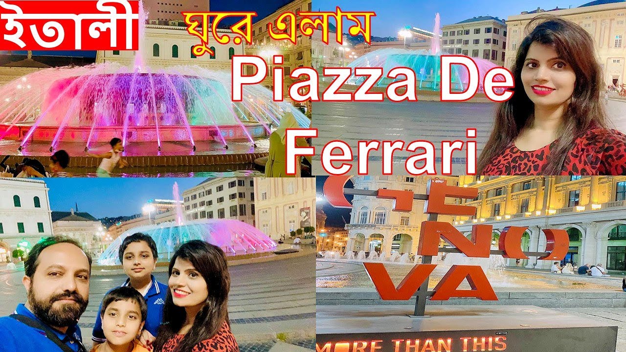 Beautiful Genova Italy 🇮🇹 Piazza De Ferrari, Genova, Italy/Genova Main Square/City Center/