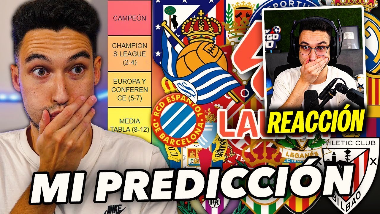 REACCIONANDO a MI PREDICCIÓN de LA LIGA 24/25 ¿Soy GAFE? | ByDiegoX10