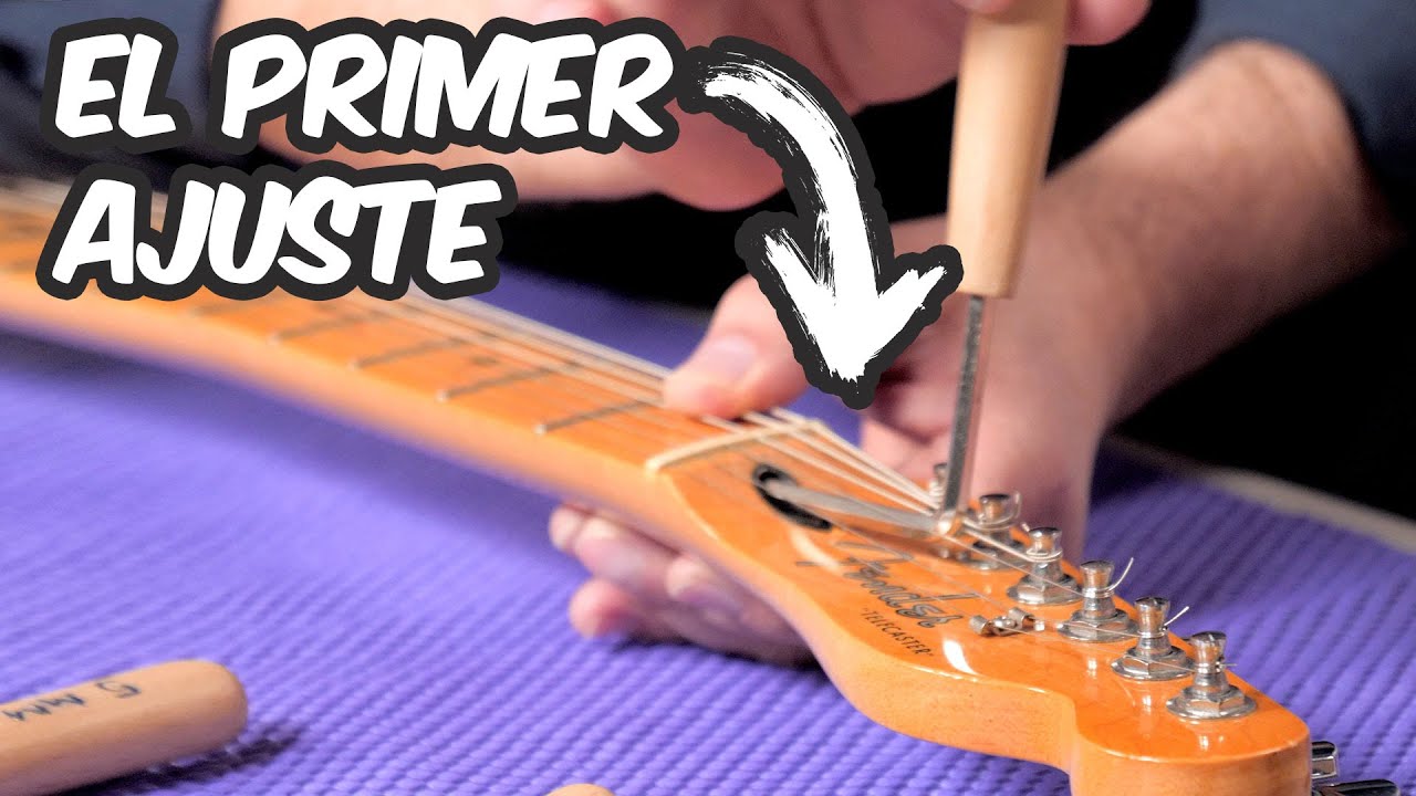 Luthier enseña el PRIMER AJUSTE que debes hacer: Ajuste del ALMA, truss rod, de Guitarra