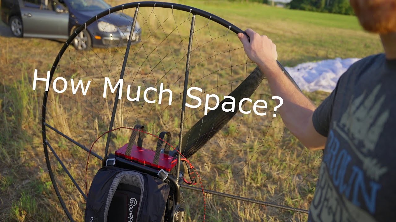 How much space take off with a Paramotor?