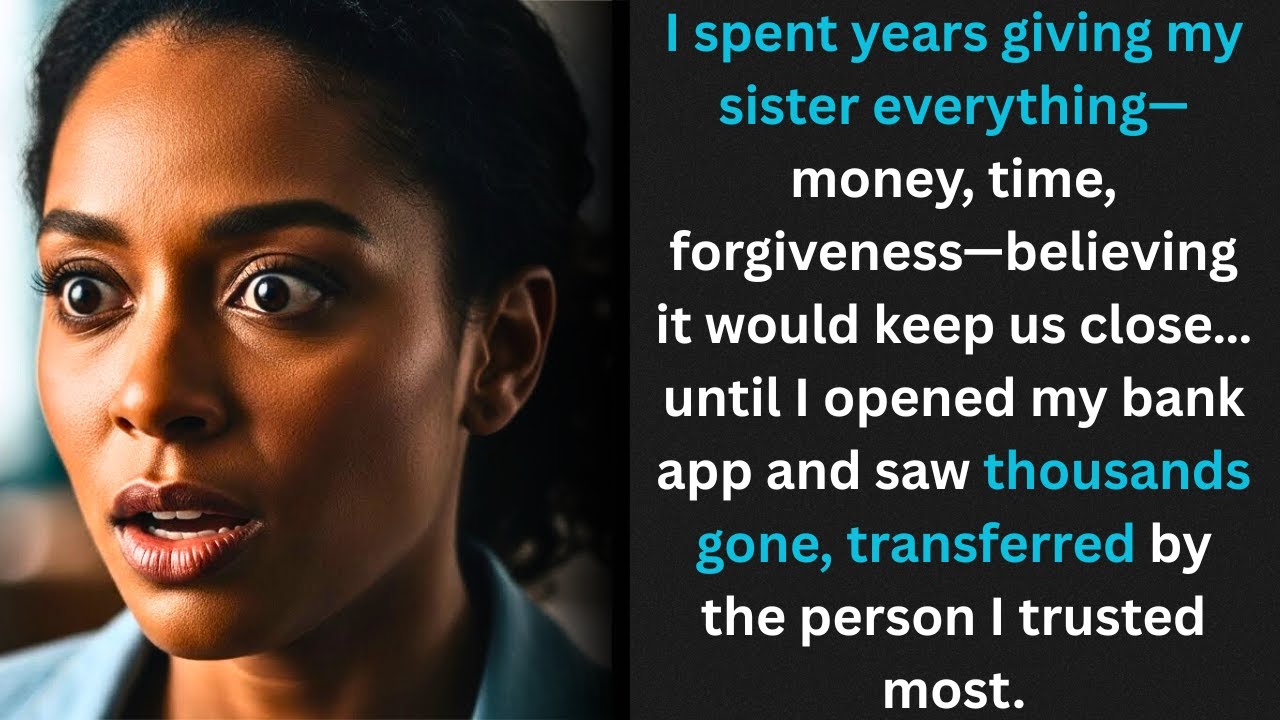 My Sister Knew I’d Always Forgive Her… So She Emptied My Bank Account Without Asking....