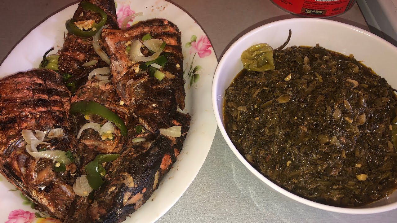 Préparez simple & rapide : Matembele + thompson ya kotumba