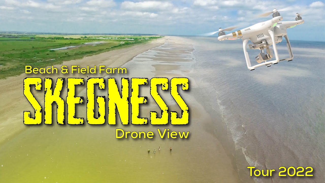 Skegness | 4k Drone view of Field Farm Equestrian & Skegness beach | Camping site #skegness