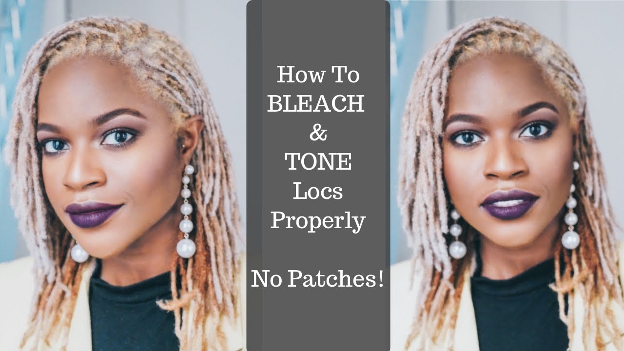 How To Bleach & Tone Locs