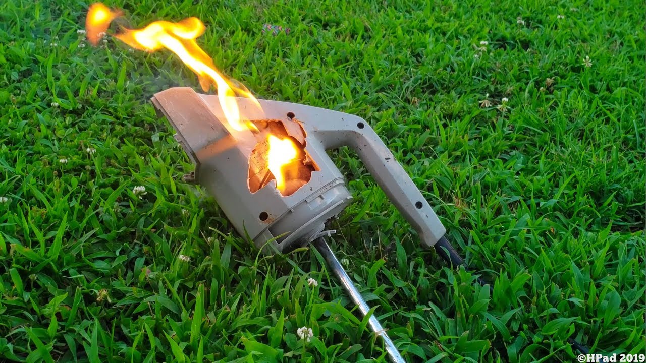 Vintage Hoover Brush Vacuum Destruction