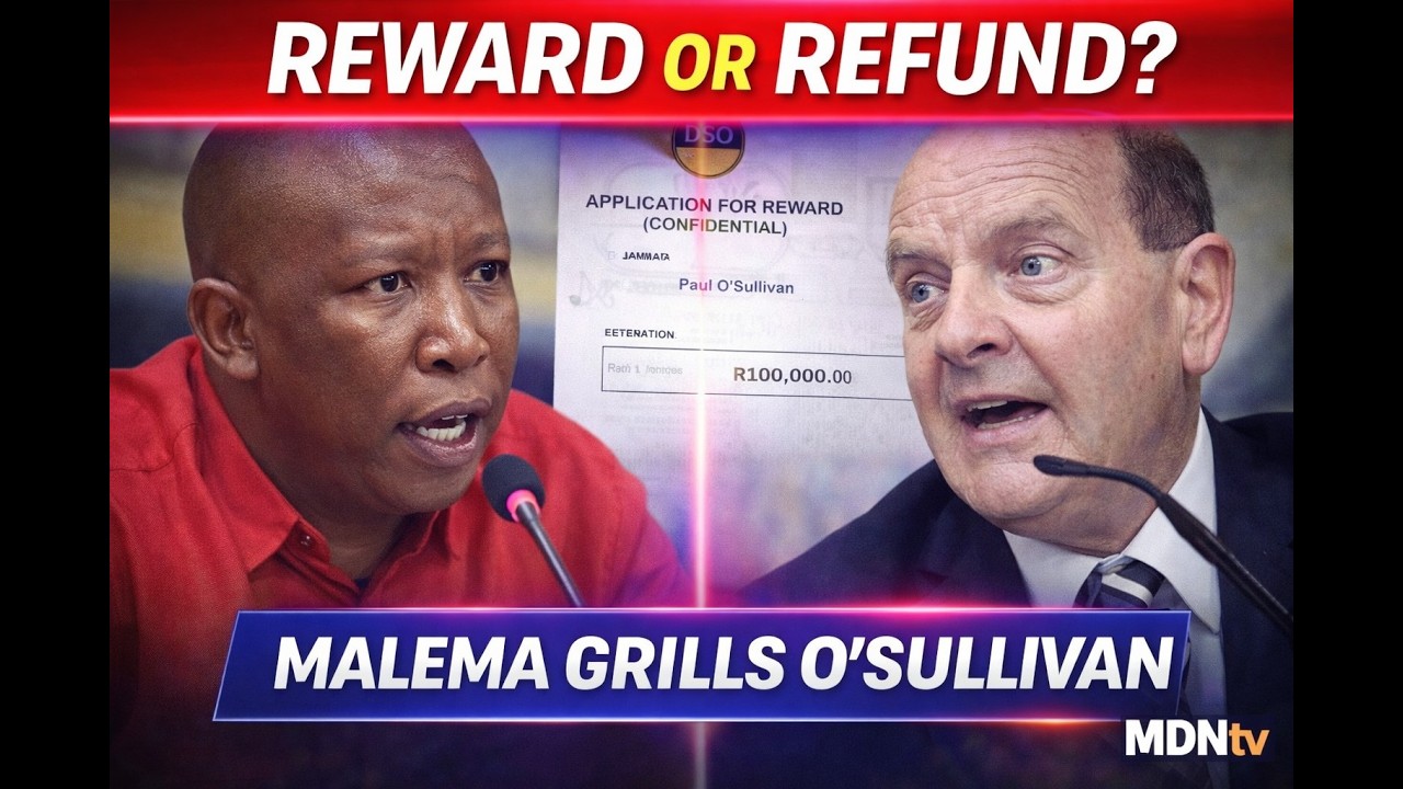 MALEMA CORNERS PAUL O’SULLIVAN OVER DSO “REWARD” DOCUMENTS | AD HOC COMMITTEE ERUPTS