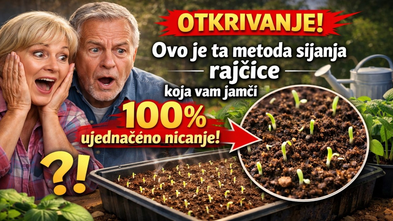 **OTKRIVANJE!** **Ovo je ta metoda sijanja rajčice koja vam jamči stopostotno, ujednačeno nicanje.*