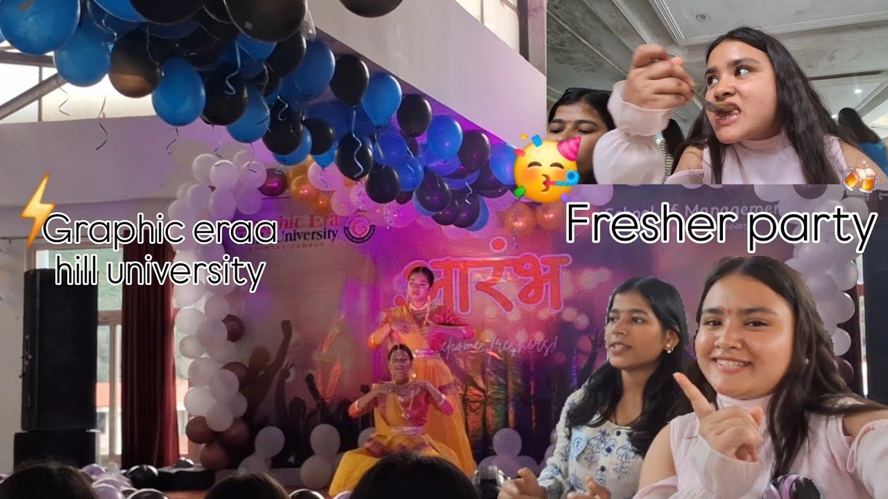 Fresher's party of management in gehu graphic era hill university bhimtal #freshers #graphicera