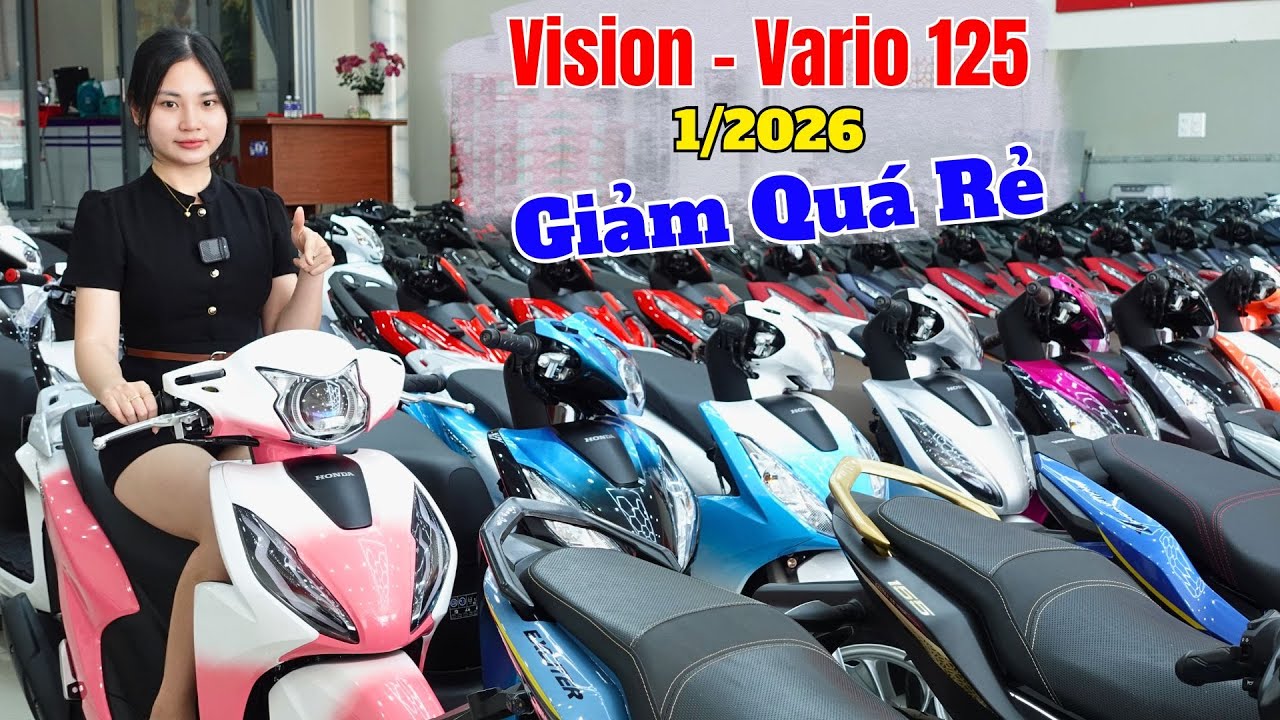 Giá Xe Vision , Vario 125 Mới Nhất Đầu 1/2026 Giảm Quá Rẻ
