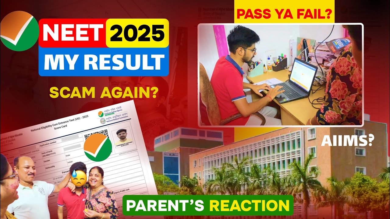 My NEET result 2025!!| Parent's reaction*SHOCKED*