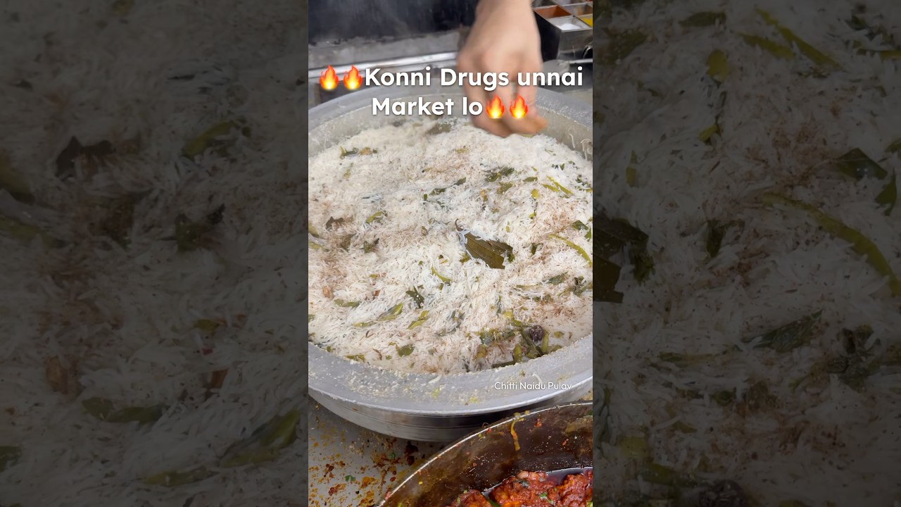 Chitti Naidu Pulav, BN reddy Nagar📍 #food #haydrabadibiryani #shortsfeed #biryani #youtube #viral