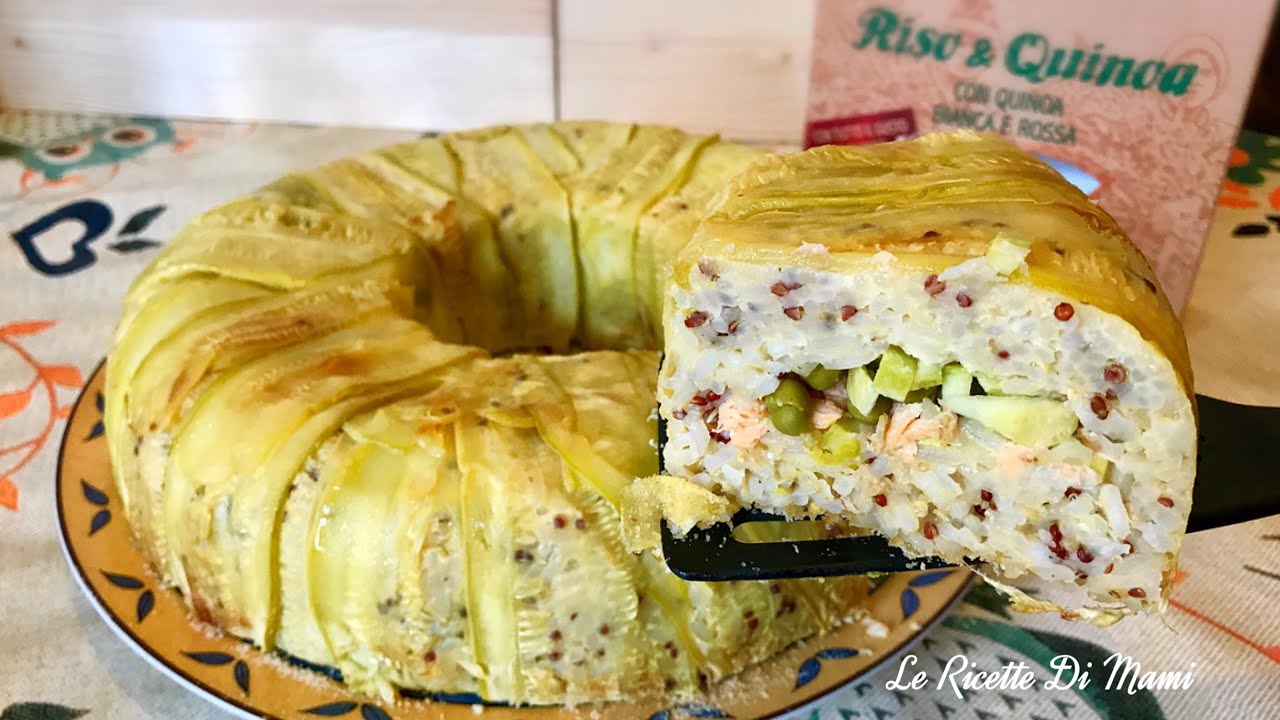 CIAMBELLONE DI ZUCCHINE FARCITO CON UN CUORE GOLOSO DI RISO E QUINOA | BUONISSIMO! Ricetta Facile