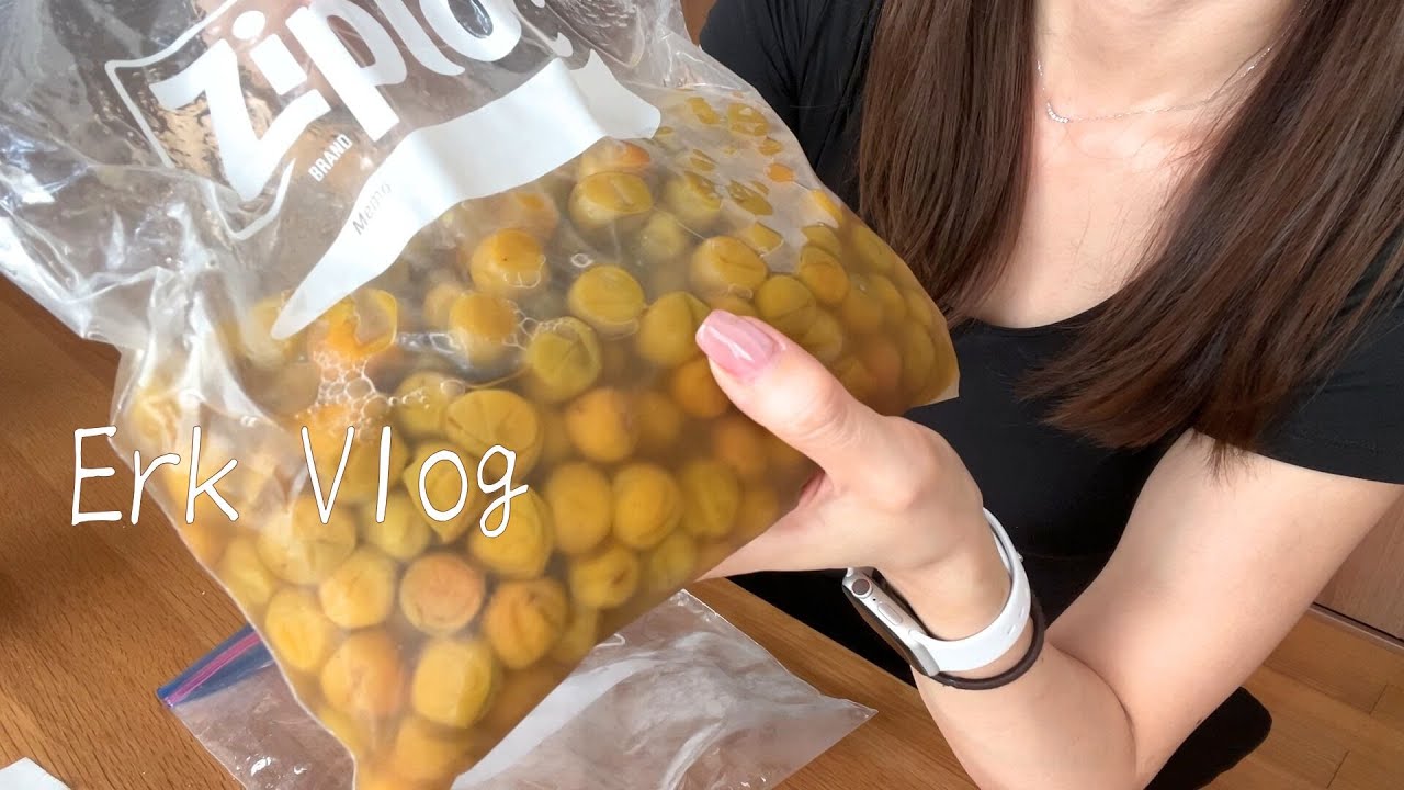 梅仕事してCOSORIとストウブで夜ご飯作り４人家族と猫/主婦の料理Vlog