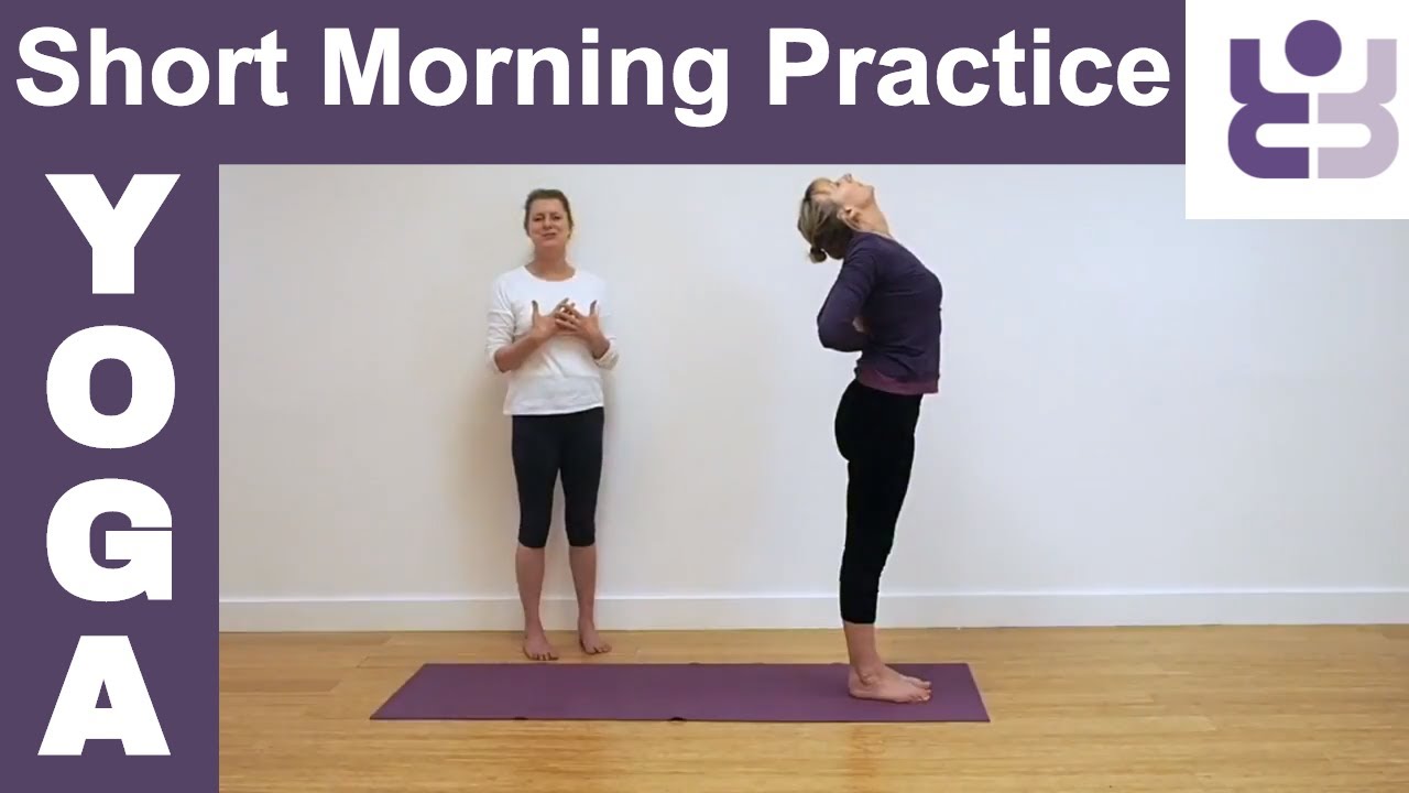 Morning Yoga Practice. Short yoga sequence. Iyengar Yoga for Beginners.