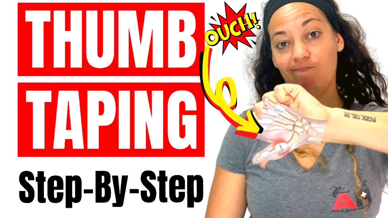 How To Tape a Sprained Thumb For Sports | Sprained Thumb Taping Tutorial