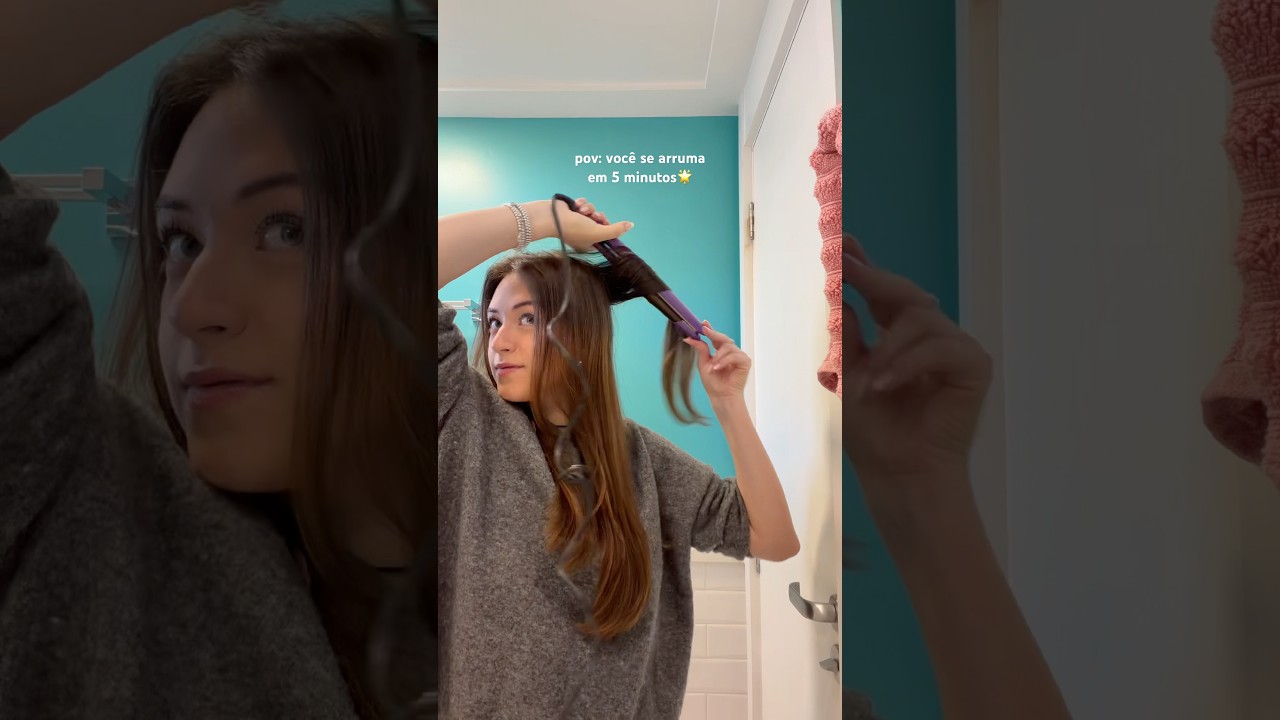 cad&ecirc; as mulheres pr&aacute;ticas desse youtube???🌟 ps: fiz minhas ondas com chapinha!! #carolsantina #grwm