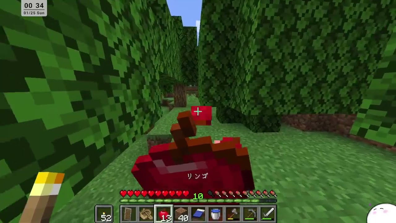 ダイジェスト：ちょっとだけサバイバルで資源集め【Minecraft】