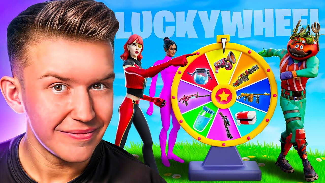 DAS FORTNITE LUCKY WHEEL YOUTUBER BATTLE! 🍀