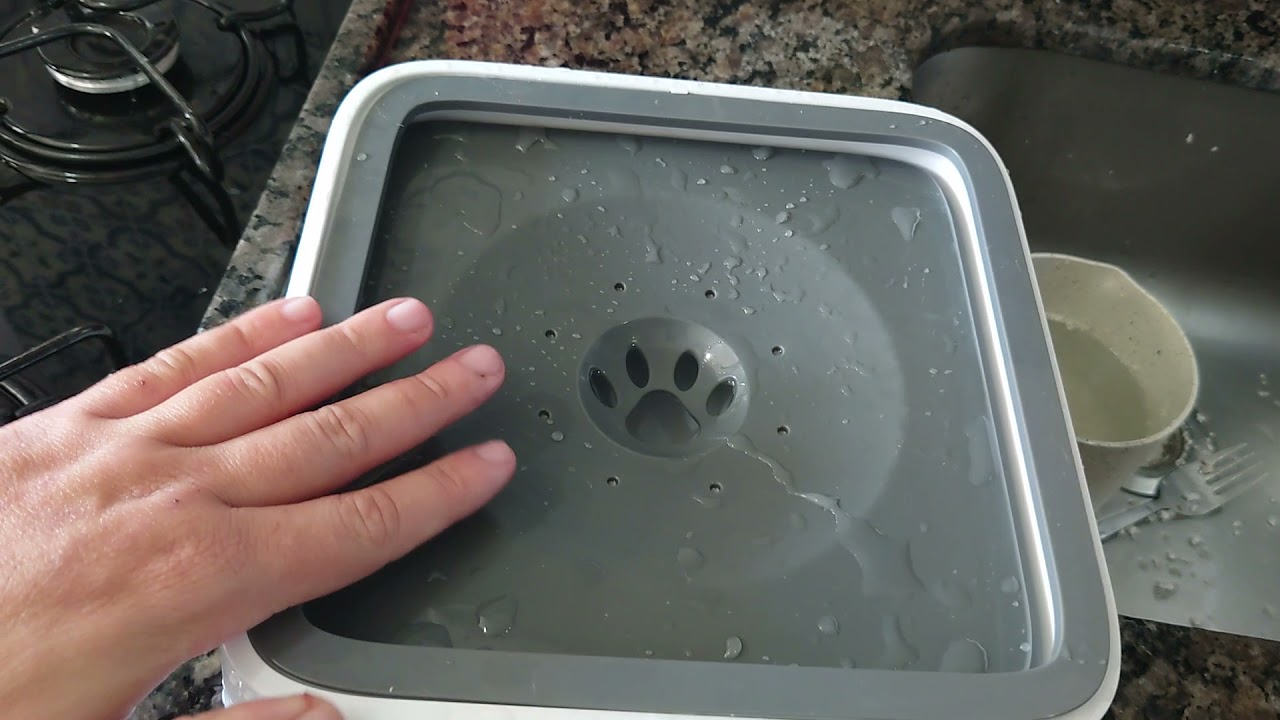Bebedouro para cachorro l Solução contra respingos + filtro