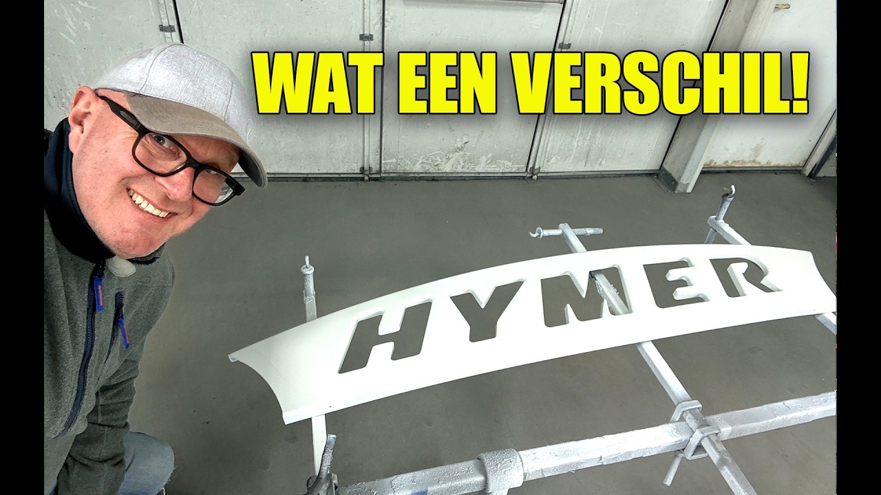 Help, zie je mijn schuurstrepen nog?! 😱 Bumpers opknappen - Hymer barnfind