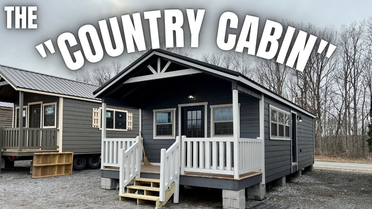 A shed to house conversion turned into the PERFECT cabin tiny house! Modular Cabin Tour