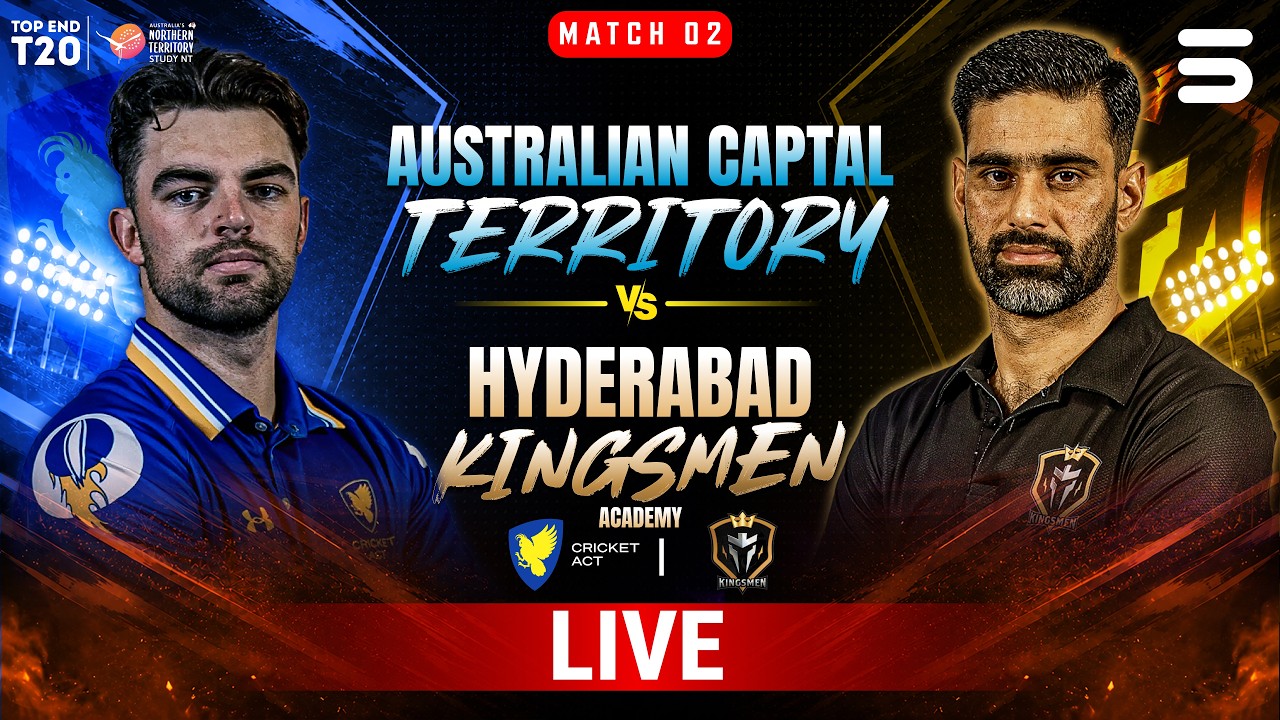 LIVE | ACT Comets vs Hyderabad Kingsmen | Match 02 | TIO Stadium | Top End T20 Series 2026 | ZP1T