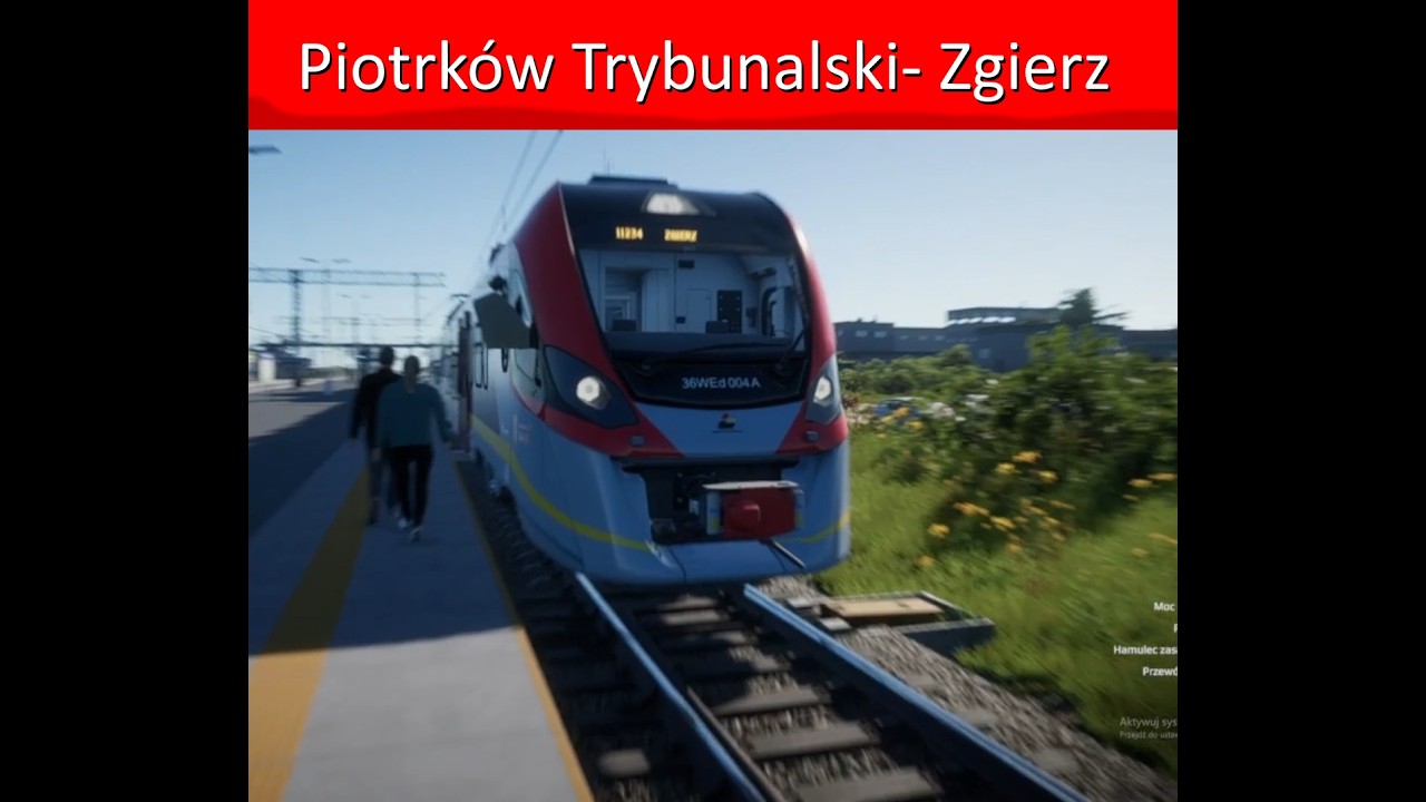 Piotrków Trybunalski- Zgierz simrail cała trasa  Łódź Junction DLC+ Impuls 2 DLC.