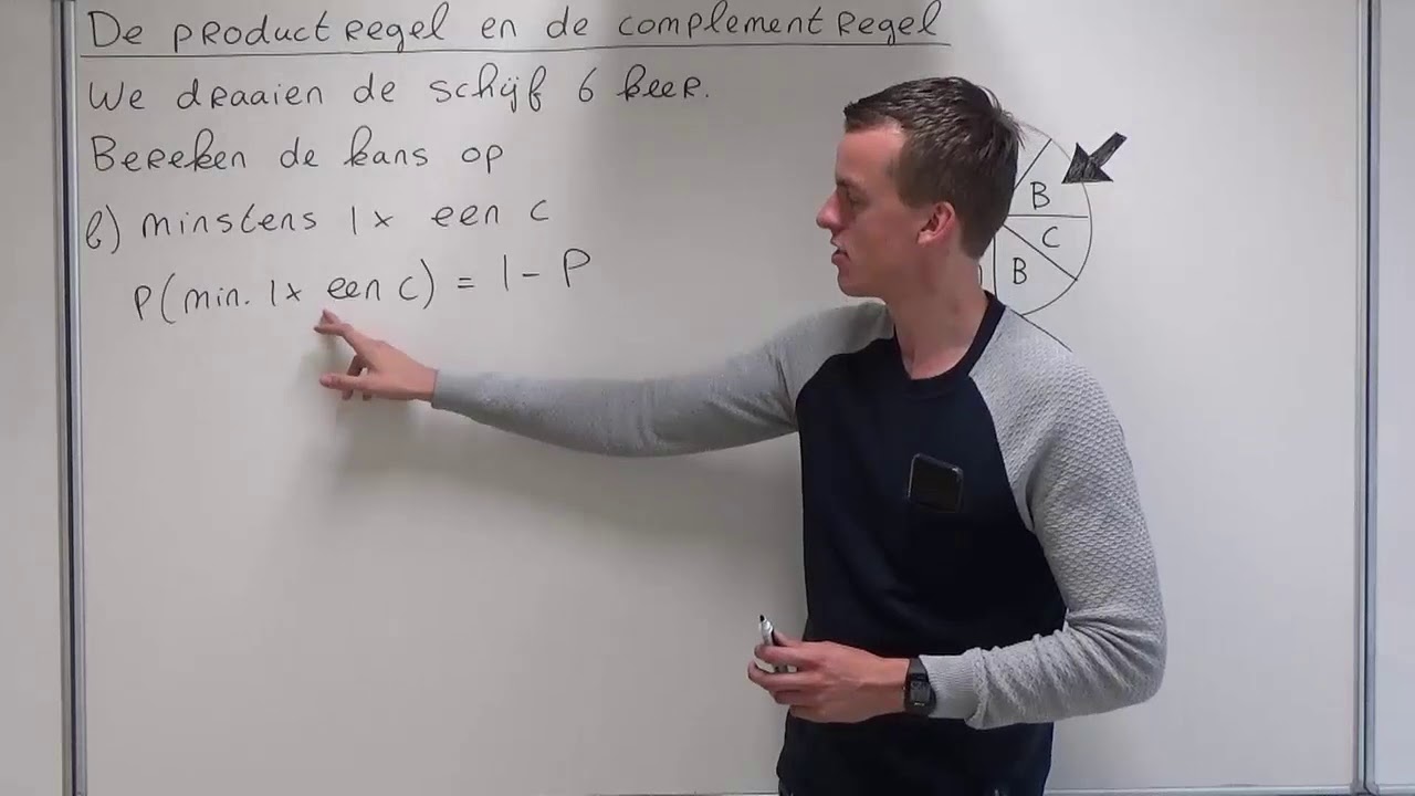 De productregel en de complementregel (VWO wiskunde A/C)