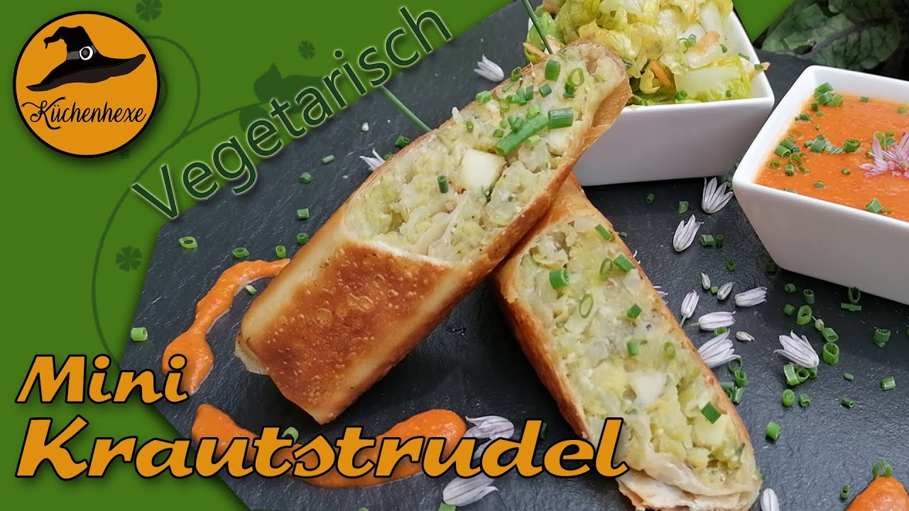Mini Krautstrudel   ( vegetarisch )  einfach und günstig !