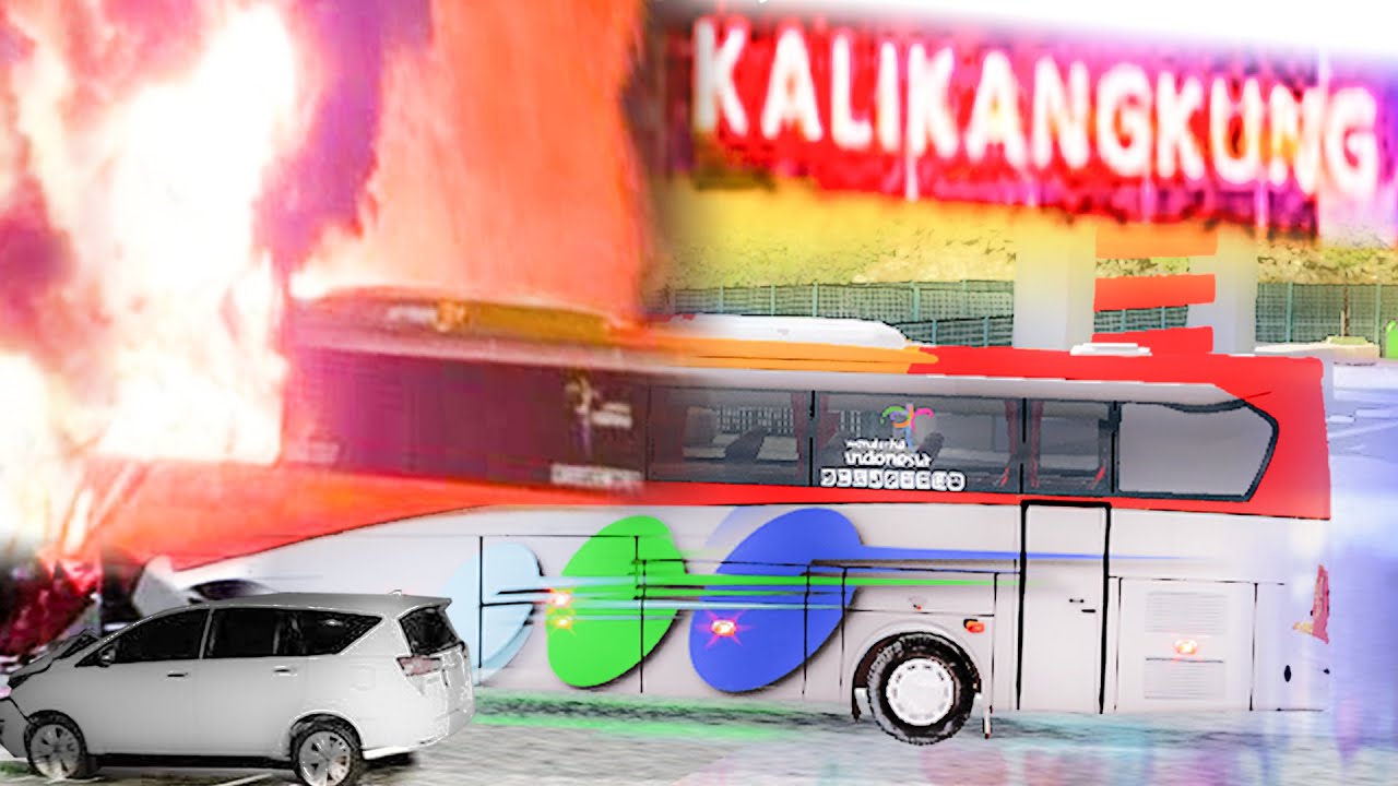 ✅ KECELAKAAN MA4UT BUS TABRAK BUS DAN TERBAKA4R DI GERBANG TOL KALIKANGKUNG SEMARANG