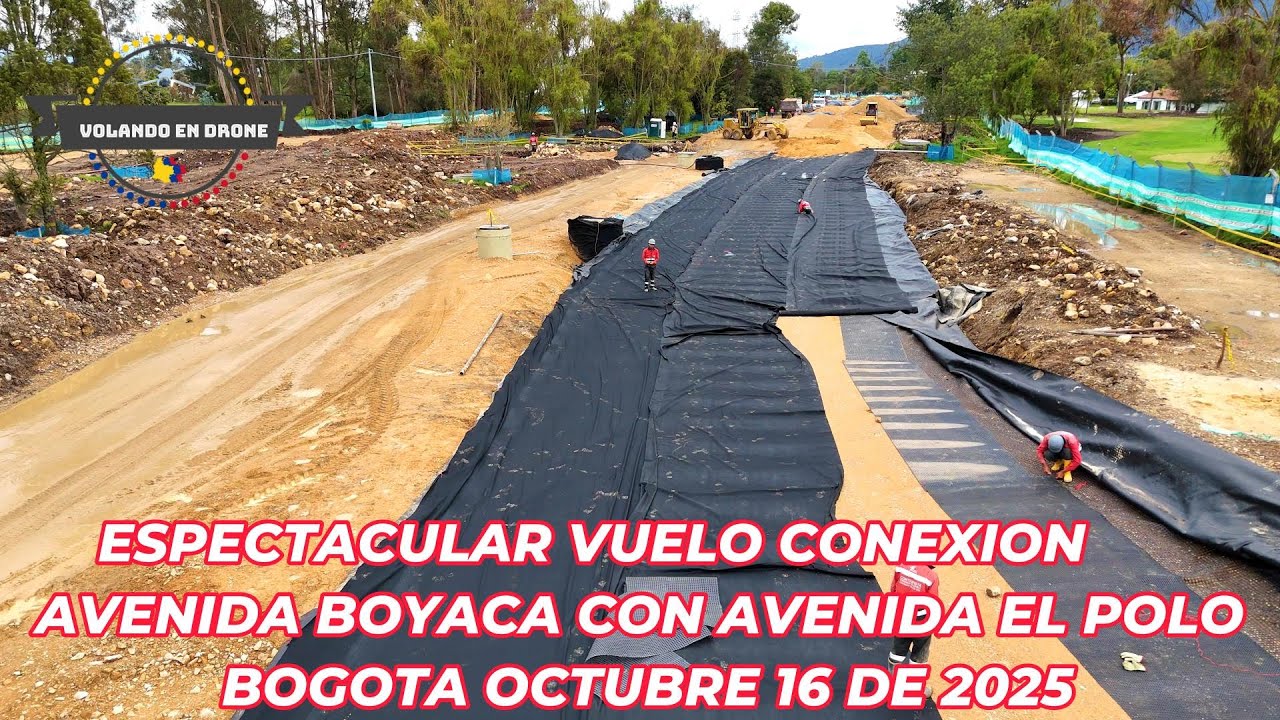 ESPECTACULAR VUELO CONEXION AV. BOYACA CON AV. EL POLO   BOGOTA OCT 16 DE 2025