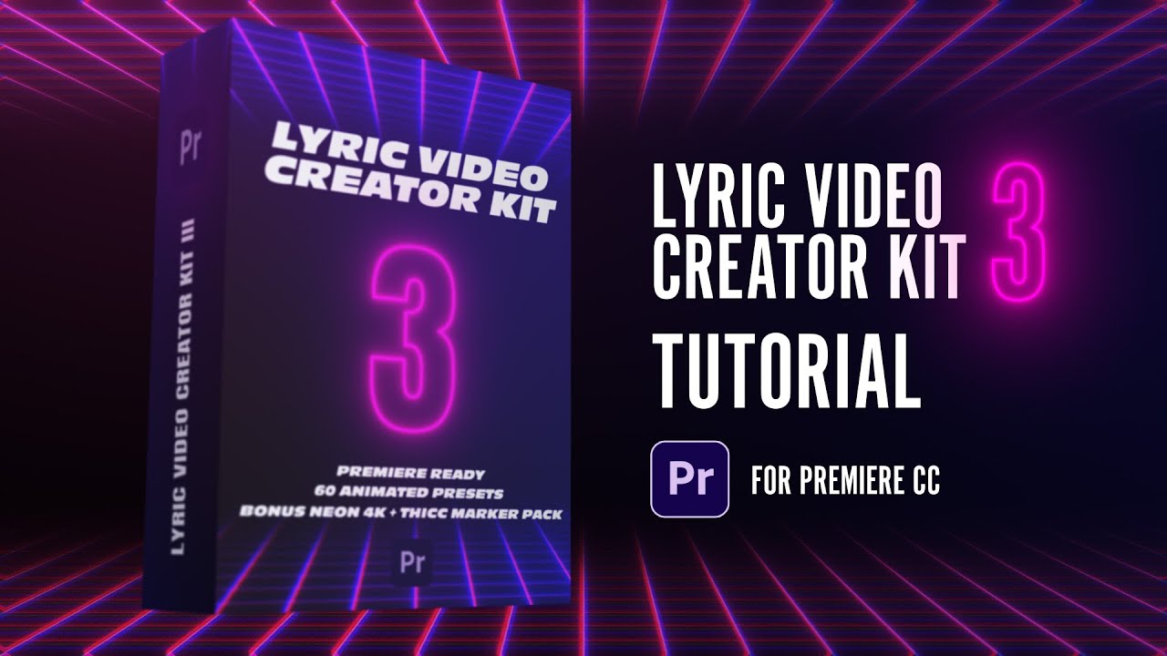Lyric video creator kit v3 tutorial